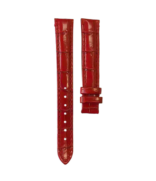 Ernest Borel Leather Strap Red lug width 16