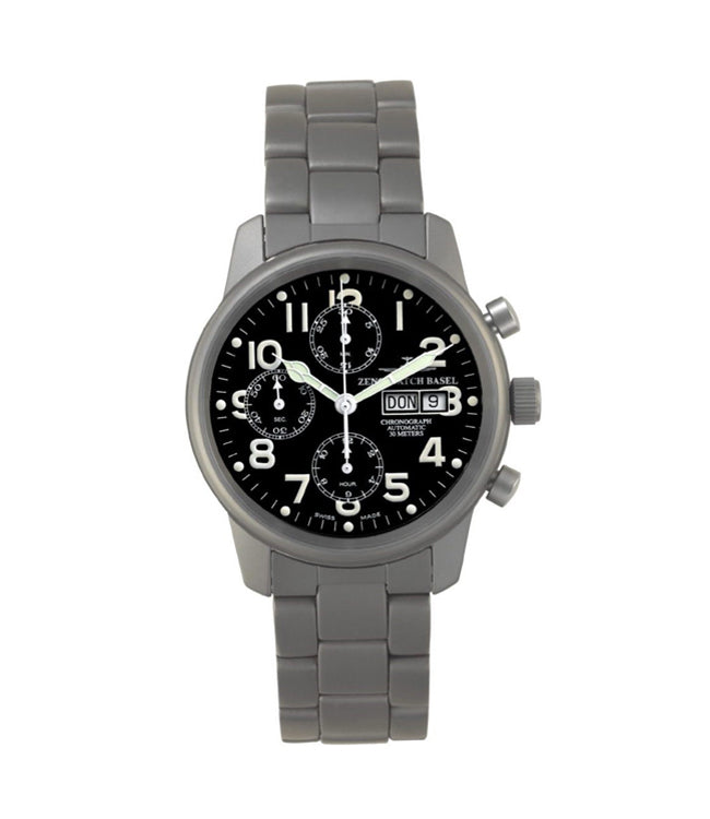 ZENO 經典計時碼錶日期顯示自動腕錶